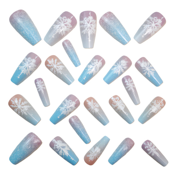 12 Sizes-24 Pcs Press On Nails Y1588