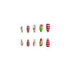 12 Sizes-24 Pcs Press On Nails C111