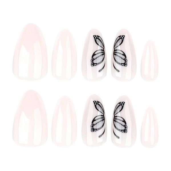 12 Sizes-24 Pcs Press On Nails JP3872