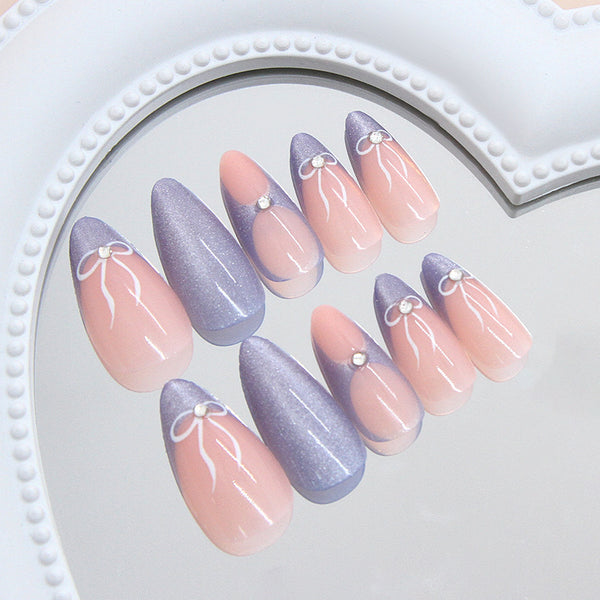 12 Sizes-24 Pcs Press On Nails Z1035