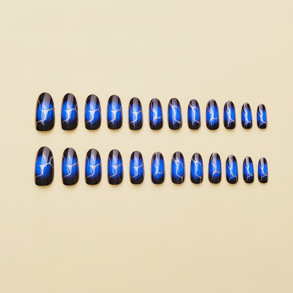 12 Sizes-24 Pcs Press On Nails Y197