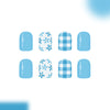 12 Sizes-24 Pcs Press On Nails C1539