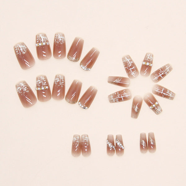 12 Sizes-24 Pcs Press On Nails Z654