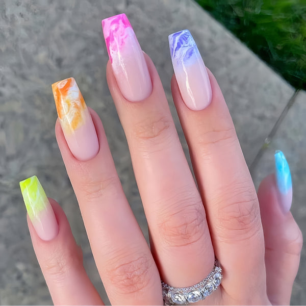 12 Sizes-24 Pcs Press On Nails Y089