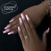 12 Sizes-24 Pcs Press On Nails BZ1417