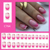 12 Sizes-24 Pcs Press On Nails C764