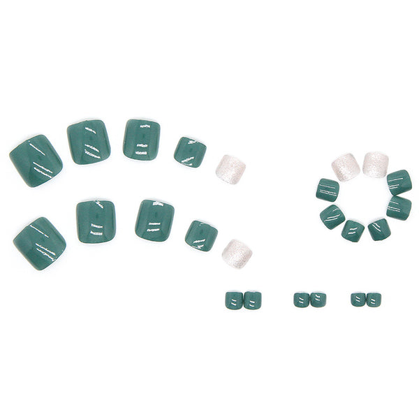 12 Sizes-24 Pcs Press On Nails F032