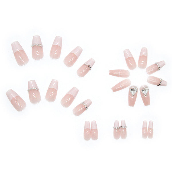 12 Sizes-24 Pcs Press On Nails Z294