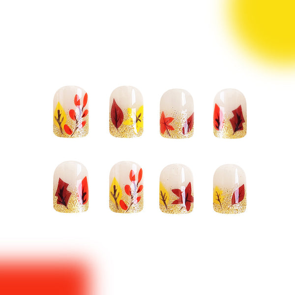 12 Sizes-24 Pcs Press On Nails C627