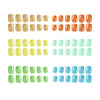 12 Sizes-24 Pcs Press On Nails HZ05