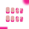 12 Sizes-24 Pcs Press On Nails C1521