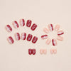 12 Sizes-24 Pcs Press On Nails W972
