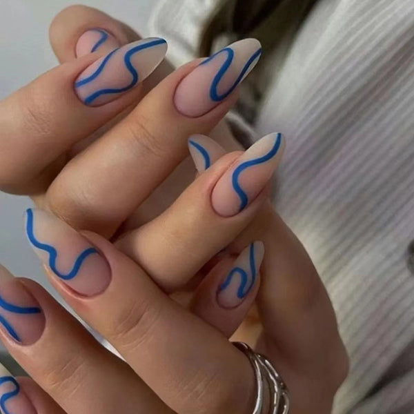 12 Sizes-24 Pcs Press On Nails W373