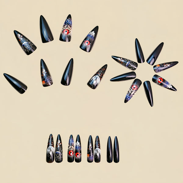 12 Sizes-24 Pcs Press On Nails Y905