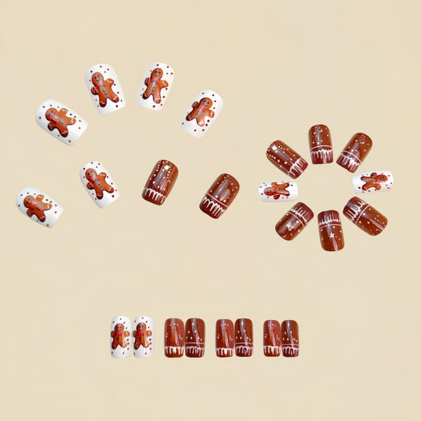 12 Sizes-24 Pcs Press On Nails Y1205