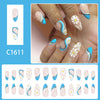 12 Sizes-24 Pcs Press On Nails C1611