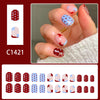 12 Sizes-24 Pcs Press On Nails C1421