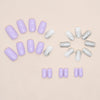 12 Sizes-24 Pcs Press On Nails W1049