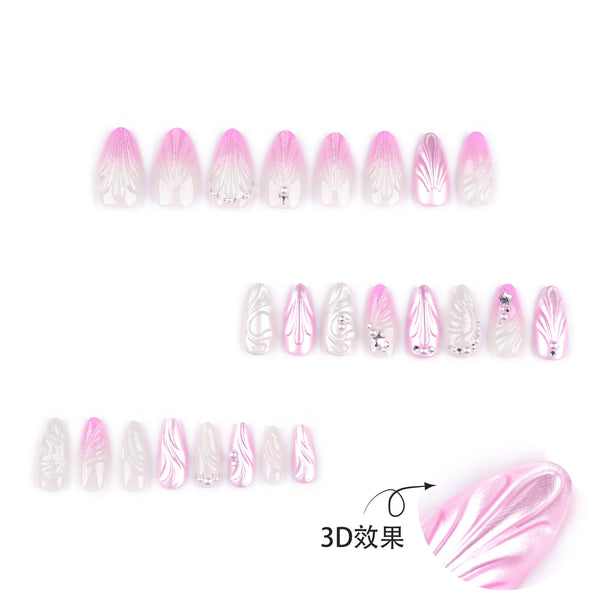 12 Sizes-24 Pcs Press On Nails JP3680