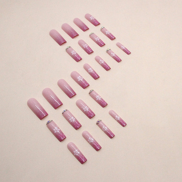 12 Sizes-24 Pcs Press On Nails G002