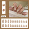 12 Sizes-24 Pcs Press On Nails R973