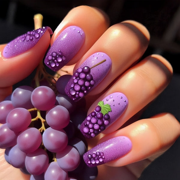 12 Sizes-24 Pcs Press On Nails Y1380