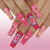 12 Sizes-24 Pcs Press On Nails C1626