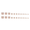 12 Sizes-24 Pcs Press On Nails F044