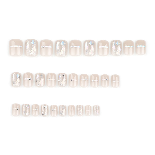 15 Sizes-30 Pcs Press On Nails GN039
