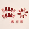 12 Sizes-24 Pcs Press On Nails W994