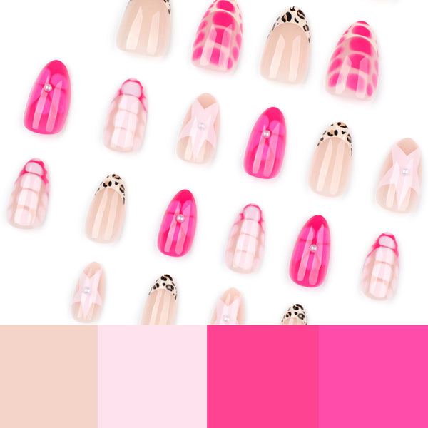 12 Sizes-24 Pcs Press On Nails JP3942