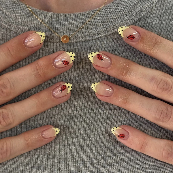12 Sizes-24 Pcs Press On Nails JP4387