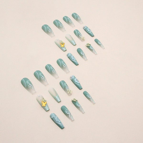 12 Sizes-24 Pcs Press On Nails Z716