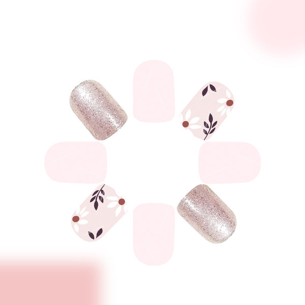 12 Sizes-24 Pcs Press On Nails C918