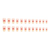 12 Sizes-24 Pcs Press On Nails W309