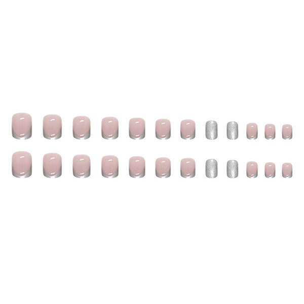 12 Sizes-24 Pcs Press On Nails W1077
