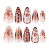 12 Sizes-24 Pcs Press On Nails JP3786
