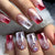 12 Sizes-24 PcsPress On Nails CZ447-B7