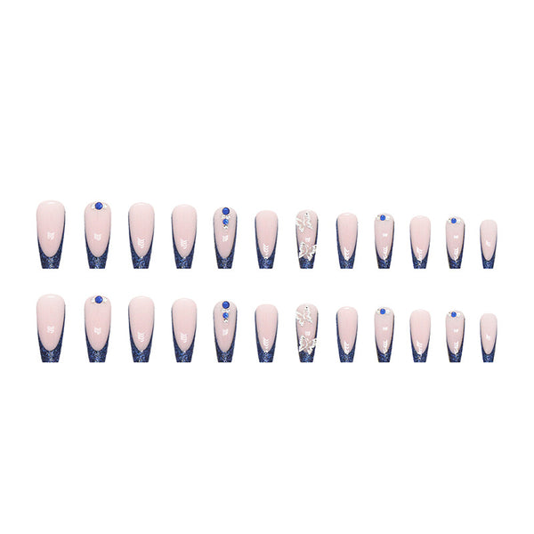 12 Sizes-24 Pcs Press On Nails Z632