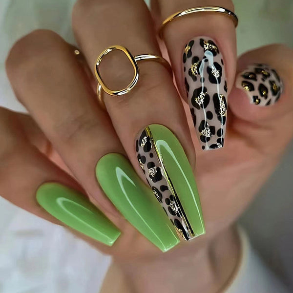 12 Sizes-24 Pcs Press On Nails W995