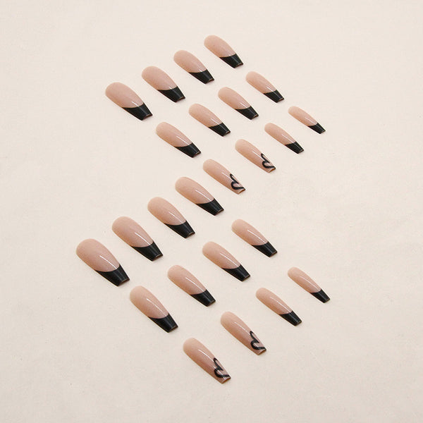 12 Sizes-24 Pcs Press On Nails W343
