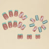 12 Sizes-24 Pcs Press On Nails Y041