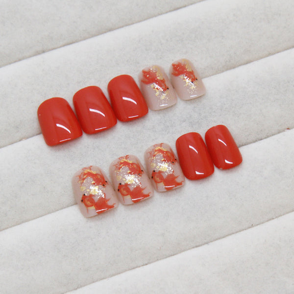 12 Sizes-24 Pcs Press On Nails R880