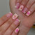12 Sizes-24 Pcs Press On Nails C1049