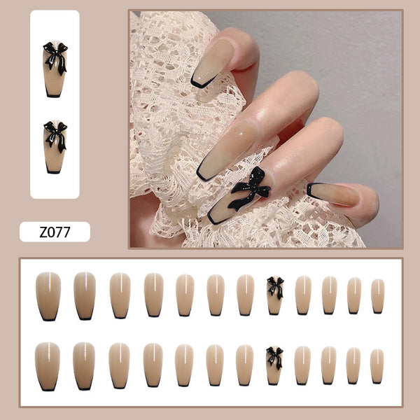 12 Sizes-24 Pcs Press On Nails Z041