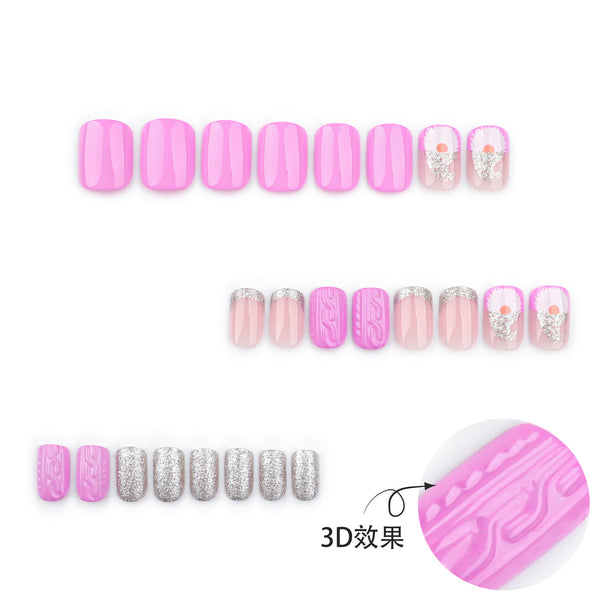 12 Sizes-24 Pcs Press On Nails JP3464