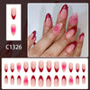 12 Sizes-24 Pcs Press On Nails C1326