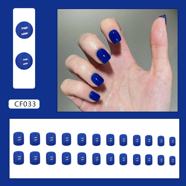 12 Sizes-24 Pcs Press On Nails CF033