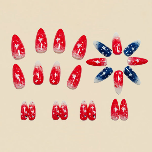 12 Sizes-24 Pcs Press On Nails Y1517
