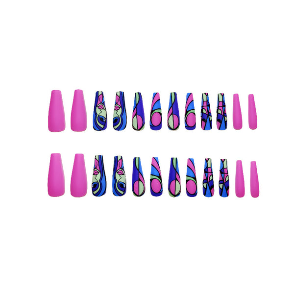 12 Sizes-24 Pcs Press On Nails Y209